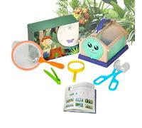 Worm Catcher for Kids,Nature Exploring Toy | Outside Worm Catching Tools with Collector Net Tweezer Magnifying Glass,for Summer Nature Garden Lawn Park Birthday for Kids Boys Girls