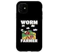 Worm Composting Worm Farming Funny Worm Farmer Case for iPhone 11