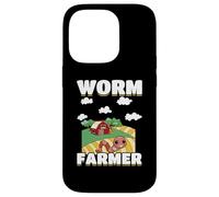 Worm Composting Worm Farming Funny Worm Farmer Case for iPhone 14 Pro
