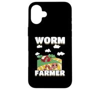 Worm Composting Worm Farming Funny Worm Farmer Case for iPhone 16 Plus