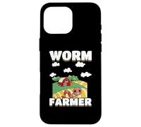 Worm Composting Worm Farming Funny Worm Farmer Case for iPhone 16 Pro Max