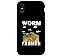 Worm Composting Worm Farming Funny Worm Farmer Case for iPhone X/XS