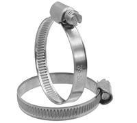 Worm Drive 90-110mm Hose Pipe Clamps Clip Stainless Steel (Pack of 2) Like Jubilee DIN 3017