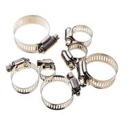 Worm Drive Hose Clips, 10 pcs Stainless Steel Adjustable Hose Clamp 8-44mm for Water Pipe Plumbing(16-25mm 10PCS)