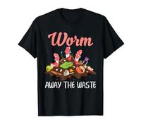 Worm Farm Compost Away The Waste Vermicomposting Humor T-Shirt
