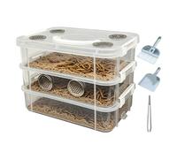 Worm Farm Odor Resistant Breeding Box with Cleaning Tools