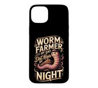 Worm Farmer by Day Dirt Ninja by Night Case for iPhone 15 Plus