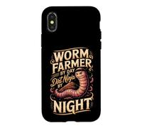 Worm Farmer by Day Dirt Ninja by Night Case for iPhone X/XS