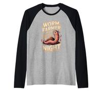 Worm Farmer by Day Dirt Ninja by Night Raglan Baseball Tee