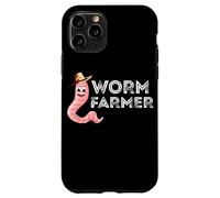 Worm Farmer Happy Worm Farmer Red Wiggler Worm Garden Case for iPhone 11 Pro