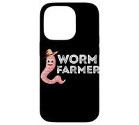 Worm Farmer Happy Worm Farmer Red Wiggler Worm Garden Case for iPhone 14 Pro