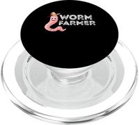 Worm Farmer Happy Worm Farmer Red Wiggler Worm Garden PopSockets PopGrip for MagSafe