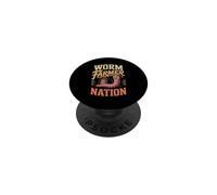Worm Farmer Nation Farming Compost PopSockets Adhesive PopGrip