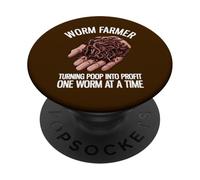 Worm Farmer Turning Poop Into Profit One Worm At A Time PopSockets Adhesive PopGrip