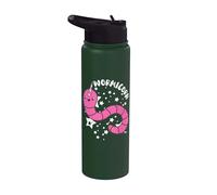 Worm Farmer Unicorn Worms Vermiculture Worm Farming Compost Stainless Steel Insulated Water Bottle