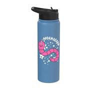 Worm Farmer Unicorn Worms Vermiculture Worm Farming Compost Stainless Steel Insulated Water Bottle