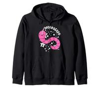 Worm Farmer Unicorn Worms Vermiculture Worm Farming Compost Zip Hoodie