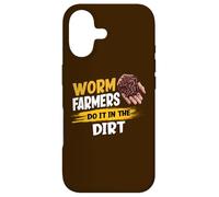Worm Farmers Do It In The Dirt Funny Worm Farming Case for iPhone 17