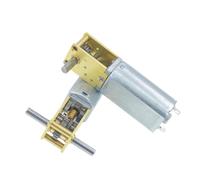 Worm gear 1218-050 single shaft gear electronic starter Smart cart 3V6V12V miniature DC gear low speed dual shaft electronic starter IINKUEYK(12V68RPM,Single Axis)