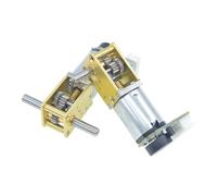 Worm gear 1218-N20 DC encoder single shaft geared electronic starter 3V6V12V gear low speed dual shaft electronic starter MQXFCZUX(Dual Axis,12V27RPM)