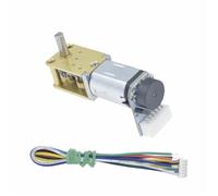 Worm Gear 1218-N20 DC Encoder Single Shaft Geared Motor 3V 6V12V Micro Gearbox low speed Dual Shaft Axis Motor(Double shaft,6V 8RPM_WITHOUT FIXED SEAT)