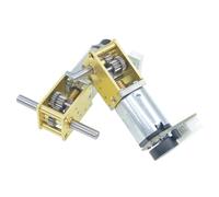 Worm gear 1218-N20 DC encoder single shaft geared motor 3V6V12V micro gear low speed dual shaft motor(3V17RPM,Single Axis)