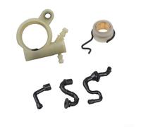 Worm Gear Line Hose Tube and Oil for Kit for MS251 MS231 MS231C MS251C Chainsaw, Heavy Duty Plastic Pipe Replacement Parts with Filter(A)