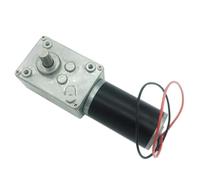 Worm Gear Motor DC 12V 24V High Torque Gearbox Reducer Motor 10-470rpm Self-lock Engine 1Pcs(16RPM_24V)