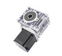 Worm Gear Reducer, Hollow/Single/Double Shaft Geared with 57 * 55mm Nema23 Stepper Motor worm gearbox(Ratio 7.5,Single Axis Output)