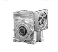 Worm Gear Reducer NMRV030 High Gearbox Reducer Input 9/11mm Output 14mm Gear Ratio 5:1/80:1 Suitable for Nema23 Motor(40 to 1,Input 11mm)