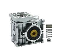 Worm Gear Reducer NMRV030 High Torque Gearbox Input 8mm 11mm Output 14 with 60mm Flange for Nema23 Motor(Ratio80,104X104)