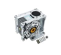 Worm Gear Reducer NMRV030 High Torque Gearbox Reducer Input 11mm Output 14mm Gear Ratio 5:1 to 80:1 2.6-24Nm for Nema23 electronic starter MQXFCZUX(20 to 1,56B14)