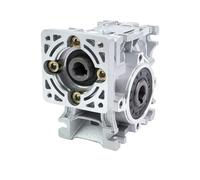 Worm Gear Reducer NMRV030 Square Flange Gearbox 57 * Input 11mm Output 1.4CM Suit for Nema 23 Stepper Motor(5)