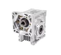 Worm Gear Reducer NMRV040 Gearbox for 6RK Axis Motor Input Flange 104X104 1.4cm Key 5mm(90x90 5rk Motor,40)