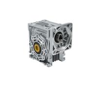 Worm Gear Reducer NMRV075 High Tq Gearbox Input 19/22/28mm Output 28mm 110mmx110mm 130mmx130mm for Nema42(Flange 110mm X 110mm,RATIO 100-28MM INPUT HOLE)