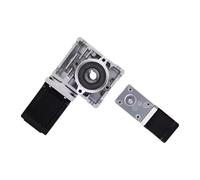 Worm Gear Reducer Square Flange 1.5/1.68A 2.75/2.77V Nema17 Worm Gear Stepper Motor Hollow/Single/Double Shaft Gearbox Reducer Torque 2-14Nm(Ratio 15,42X40mm Double Shaft)