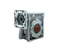 Worm Gear Speed Reducer 1pc NMRV 075 10:1 to 100:1 Worm Gear Reducer Gearbox With 19MM 22MM Input 28mm Output(130x130 22mm input,30 to 1)