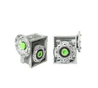 Worm Gear Speed Reducer 1PC Worm Gearbox NMRV063 Input 14/19/24mm Output 25mm Ratio 5:1-100:1(Ratio 50 to 1,Input 14FL 71B5)