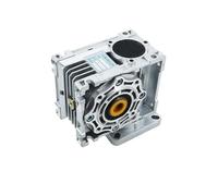 Worm Gear Speed Reducer Worm Gear Reducer NMRV030 High Torque Gearbox Reducer Input 11mm Output 14mm Gear Ratio 5:1 to 80:1 2.6-24Nm for Nema23 Motor(25 to 1,63B14)