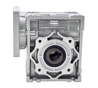 Worm Gearbox NMRV040 Speed Reducer Input 14mm Output 18mm Gear Ratio 5:1 to 50:1 Suitable 1Pcs special motor