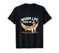 Worm Life Chose Me Funny Compost Worm Humor T-Shirt