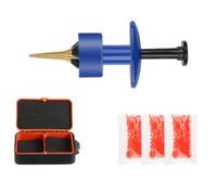 Worm Loader Tool Set for Anglers, Push Action Live Worm Hooking Tool with Storage Case for Freshwater Prep Bloodworm Loading Loading Live Hook Helper Compact Freshwater Prep Hook Setup Accessory Box