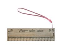 Worm Measuring Tool - Includes a fixed that allows you to measure the length and size of . Wide range of applications, versatile measurement, calculate anywhere