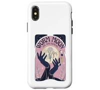 Worm Moon She Who Renews March 2026 Art Nouveau Moon Phases Case for iPhone X/XS