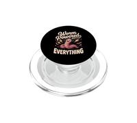 Worm Powered Everything Farming Compost PopSockets PopGrip for MagSafe