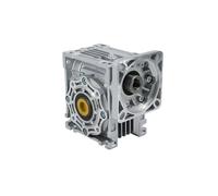 Worm Reducer NMRV063 High Tq Gearbox Reducer Input 14/19/24mm Output 25mm Gear Ratio 7.5 to 100 for Servo/Stepper Motor(Flange 110mm X 110mm,RATIO 10-24MM INPUT HOLE)