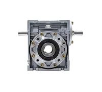 Worm Reducer NRV040-VS Double Input Shaft 11mm Ratio 5:1-100 :1 90 Degree Gearbox Speed(Ratio 60 to 1)