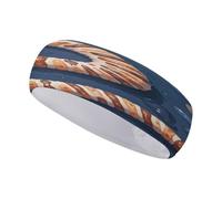 Worm Shape Biological Sports Headbands Fashion Moisture Wicking Workout Headband Soft Fabric Non-Slip Sweatbands for Daily Workout Yoga Running Hairband for Women and Men