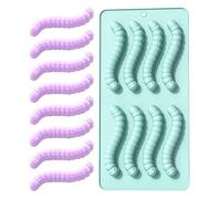 Worm Silicone Mould | Silicone Mini Moulds | Chocolate Moulds Earthworms Shaped Baking Mould | Non-Stick Baking Tools for Christmas Halloween Birthday Party Home Kitchen