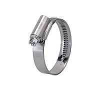 Worm Thread Hose Clamp, Chrome Steel 1.4016 (W2), DIN 3017, Clamping Range 12.0-20.0 mm, Band Width 12.0 mm